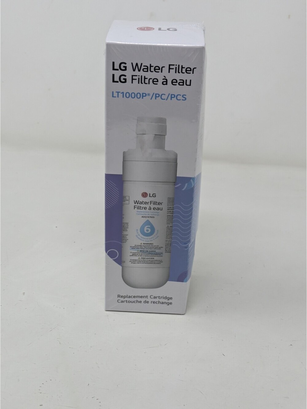 LG Genuine LT1000P Replacement Cartridge Refrigerator Water Filter New